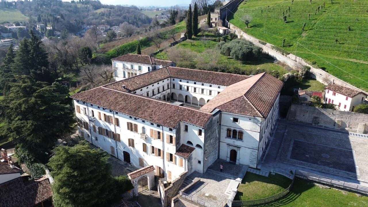 Vista aerea del Campus San Francesco e dell'ex convento di Conegliano